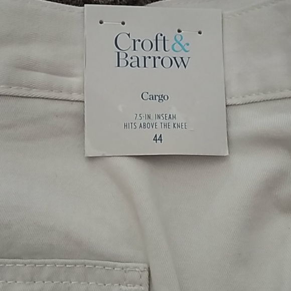 Men's croft&barrow sise-elastic 7.5"inseam cargo - Picture 4 of 4